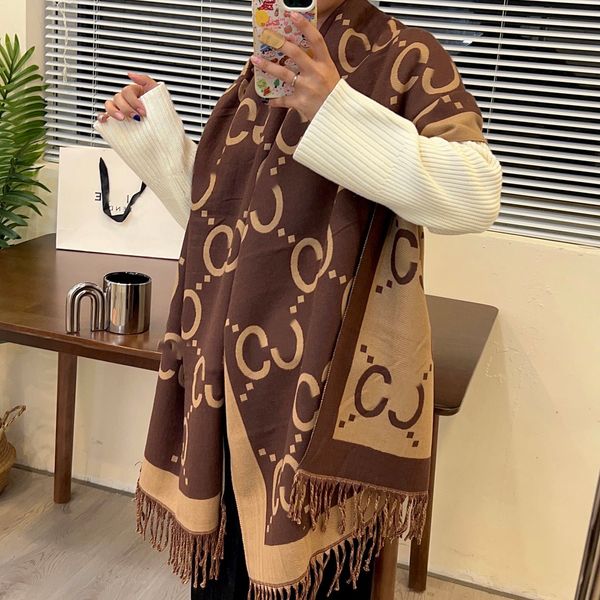 

Designer Scarf for Women Luxury Letter Scarf Winter Scarf Fashion Warm High Quality Long Shawl Scarf 180;65cm S16D