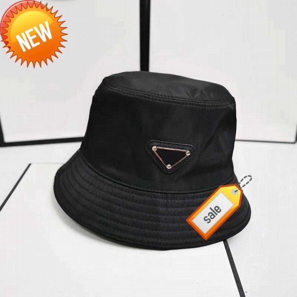 

Pra Man Bucket Hat Mens CaA Womens Designer Trucker Hats Mens Triangle Badge Beanie Wide Brim Hats Casquettes Unisex Outdoor Casual Fashion CaAs Beach CaAs2a, Black