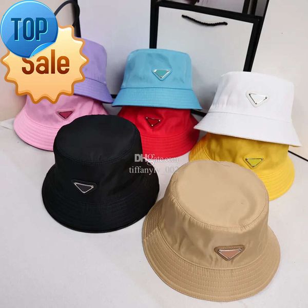 

81cket Hat Mens Cap Womens Designer Trucker Hats Mens Triangle Badge Beanie Wide Brim Hats Casquettes Unisex Outdoor Casual Fashion Caps Beachb, Brown