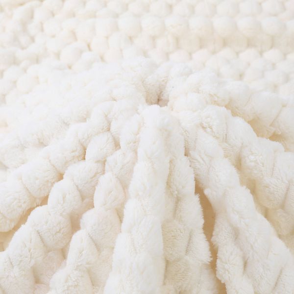 

designer Blanket Soft Flannel Fabric Portable Thermal Insulation Thick Checkered Sofa Bed Fleece Knitted Blanket