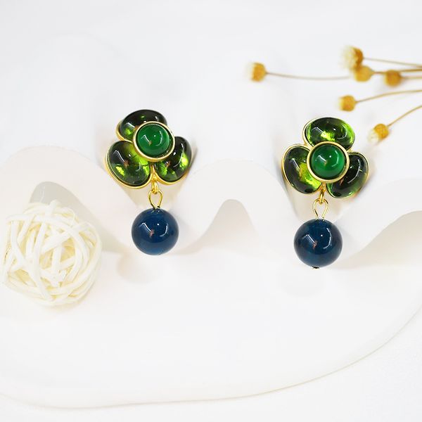 

Designer Jewelry Earrings Fashion Green Gemstones Earrings Top-quality MoonRiverJewel Christmas Birthday New Year