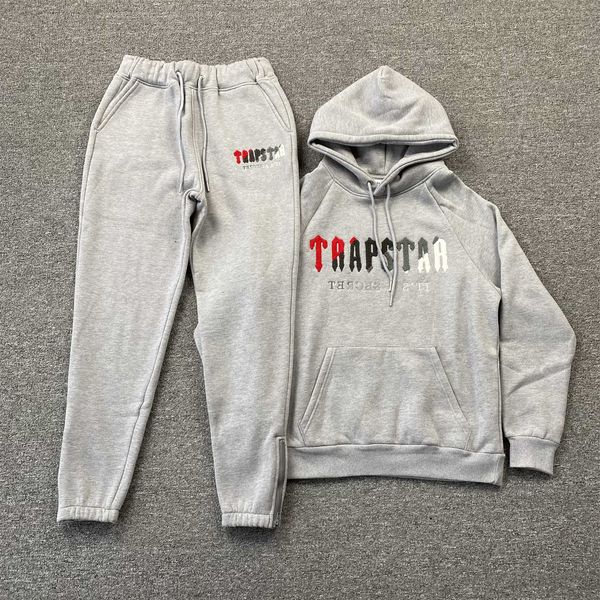

Trapstar Tracksuit Hoodie Full Rainbow Towel Embroidery Decoding Hooded Sportswear Men And Women Suit Zipper Trousers Siz, 7_color