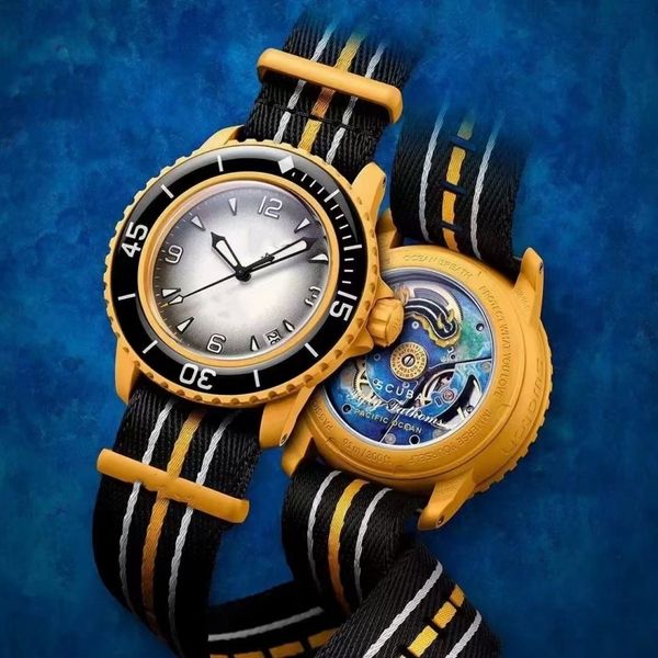 

2023 New Men's Limited Edition Ocean Watch Co branded Automatic Movement Fashion Gift Table aterproof Car Date Automatic Watch, Green