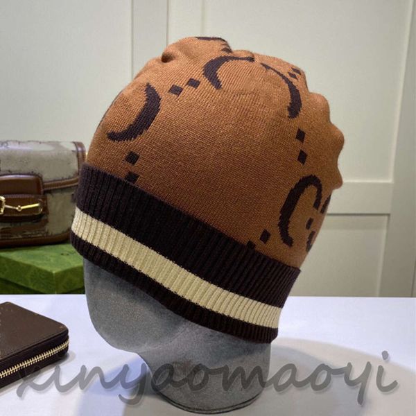 

Designer Beanie Knitted Hat Brand Cap Men's and Women's Fit Unisex 99% Cashmere Letter Leisure Skull Hat Outdoor Fashion High Quality