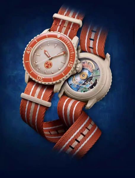 

Mens Watch Five Ocean Watch Automatic Mechanical Bioceramic Watches High Quality Full Function Watch Designer Movement Watches Limited Edition Watch, Atlantic (blue)
