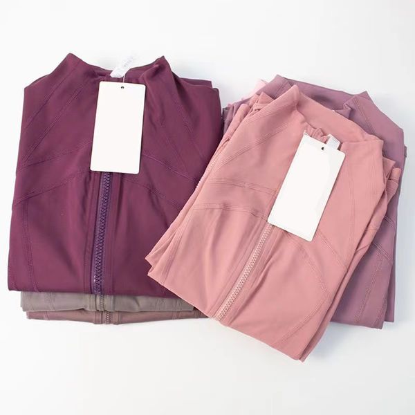 

Yoga jacket women's Jackets Define Workout sports fitness jacket quick drying sport jackets solid color jacket zipper jogging shirt sportswears Gym Sports Clothes, Clear