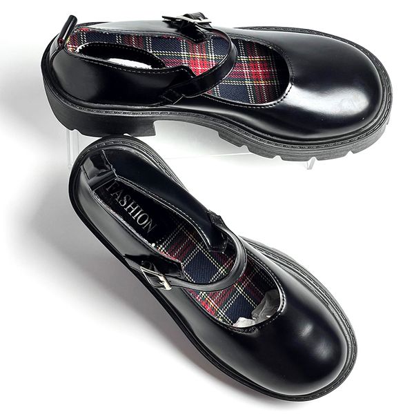 

design shoe Black versatile small leather shoes, student shoes, women's shoes, casual small single shoes
