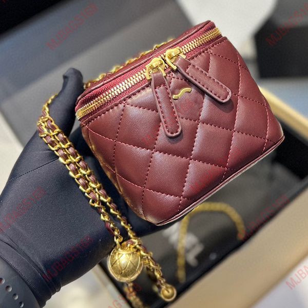 

Large brand mini golden ball box bag crossbody bag tote bag designer backpack luxurys handbags bags women bag cc bags designer Classic diamond Lattice Cosmetic Bags, Customize