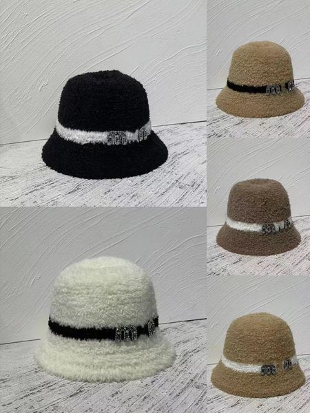 

MN Bucket Hats beanie Wide Brim Hats hat winter hat luxury Letter brand casual blending cotton fashion street hats metal logo casquette for men & women fitted hats, Multi