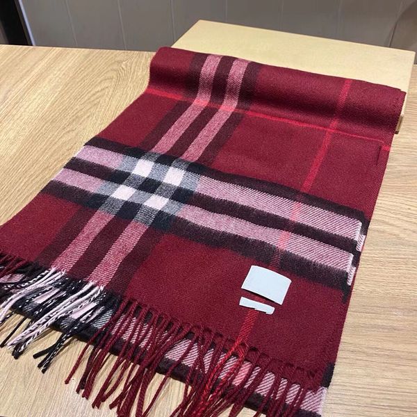 

scarf designers Hijab Scarf Echarpe Mens New Classic Plaid Paired with Fashion Scarf Women's Top Designer 100% Soft Cashmere S