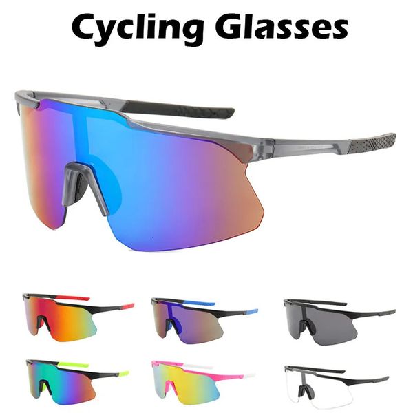 

Outdoor Eyewear Cycling Glasses Large Frame Sunglasses for Men and Women Anti ultraviolet Bicycle Driving UV400 Riding 10 Colors 231017 SGYO