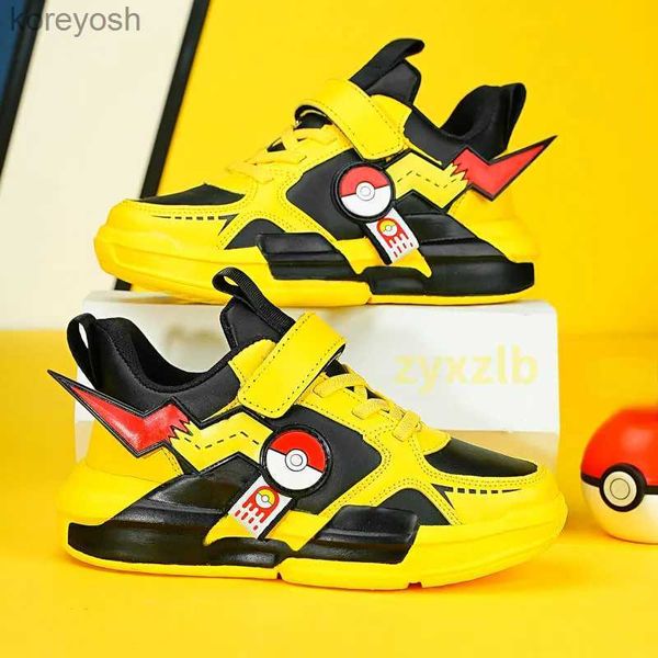 

Outdoor Athletic Cartoon Kids Shoes for Boys Mesh Sneakers Children Comfortable Casual Sport Little Boy Running Tenis Yellow School Student ShoesL231017, Multi-color