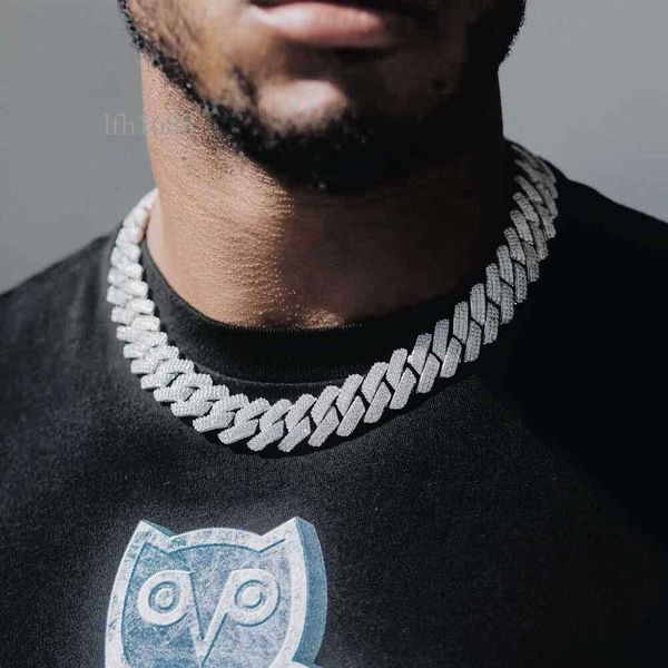 

Custom Pass Diamond Test Vvs Moissanite Diamond Cuban Link Chain 19Mm Hip Hop Necklace Men Jewelry