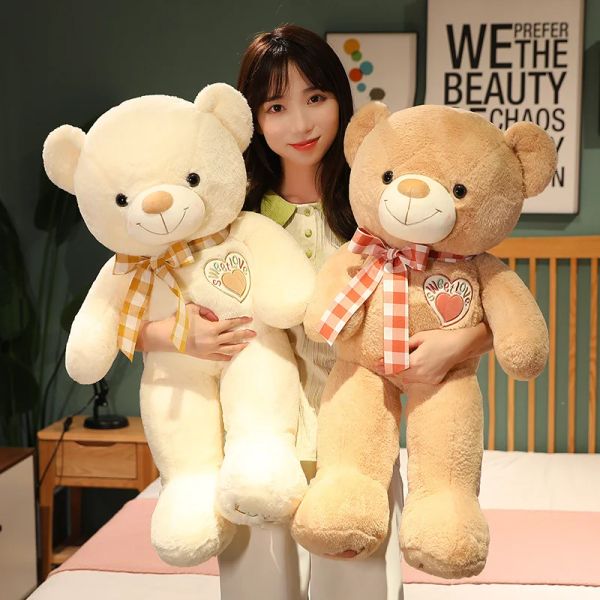 

80/100cm New Hot High Quality Teddy Bear Stuffed Animals Bear Plush Toys Doll Pillow Kids Lovers Birthday Baby Gift, Brown