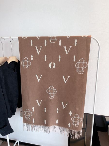 

echarpe Echarpe Silk Designer Scarf Women Cashmere Designer Scarf Full Letter Printed Scarves Soft Touch Warm silk scarf