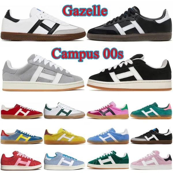 

Campus 00s Gazelle Vegan designer Casual Shoes men women Suede Core Black White Gum Mexico Light Blue sky Pink Velvet mens trainers womens outdoor sneakers, 21