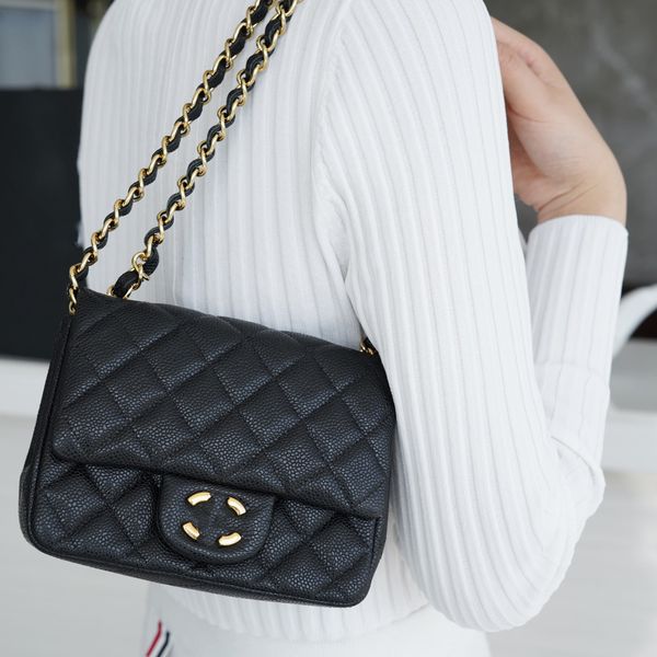 

Women Classic Designer Bag Solid Color Leather Shoulder Bags Letter Lozenge Crossbody Bag Internal Compartment Pouch Chain Bags AOII15 Free Shipping, Red