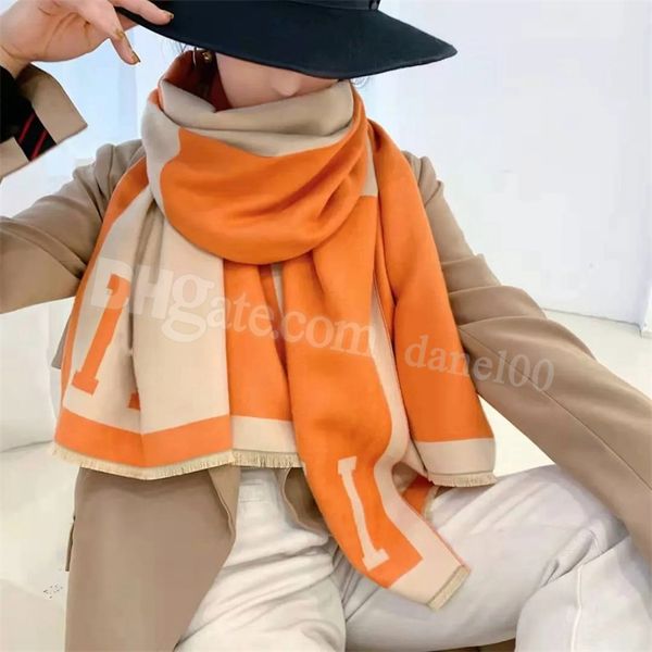 

Echarpe Hijab Scarf Winter Scarf Pashmina for Designers Warm Scarfs Fashion Classic Women Imitate Cashmere Wool Long S