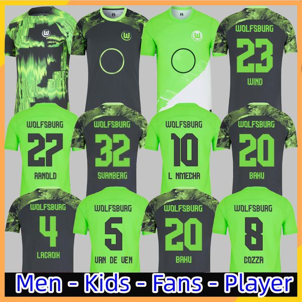 

2023 2024 VfL WoLfSbUrG soccer jerseys Retro 2008-09 GINCZEK STEFFEN 23 24 home away MBABU BROOKS ARNOLD WEGHORST Training uniforms Men Kids Kits football shirts, 23 24 home aldult bundesliga