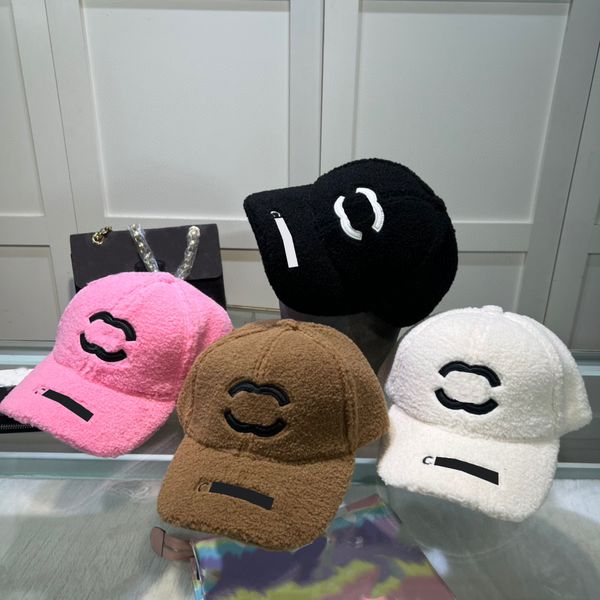 

Luxury Baseball Cap Wool Designer Ball Caps With Letter Man Woman Brand Winter Hat Black White Color, L04
