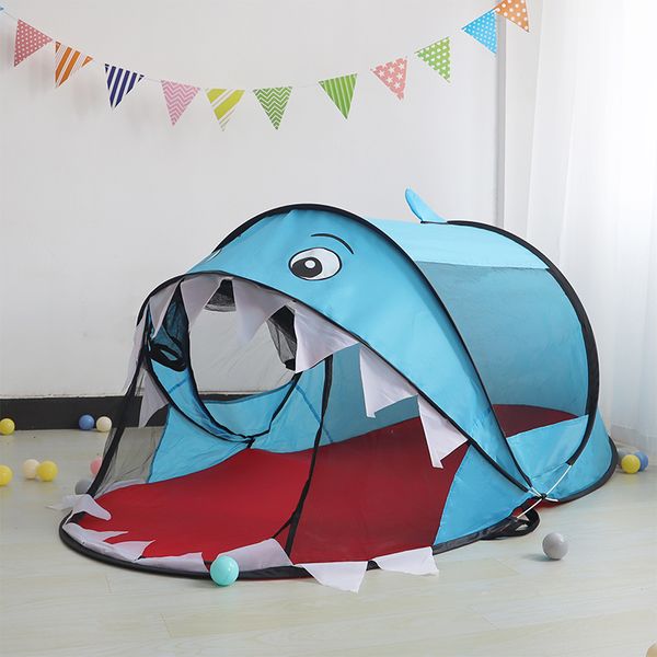

Cartoon Unicorn Dinosaur Shark Automatically Pops Up Tent Indoor and Outdoor Toy House