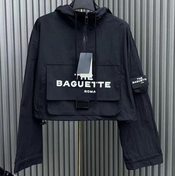 

Women Designer Hoodie Jackets Fashion Mens Jacket Men Woman Windbreaker Winter Coat Outdoor Streetwear, Black