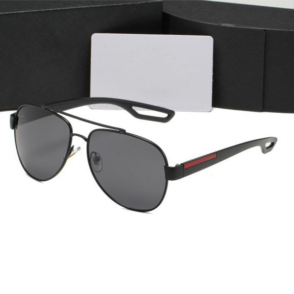 

55QOS Mens Designer Sunglasses Goggle Womens Sunglasses Metal Glasses Black Dark Lenses Sun Glasses Retro Eyeglasses Men Fashion uv400 Glasses