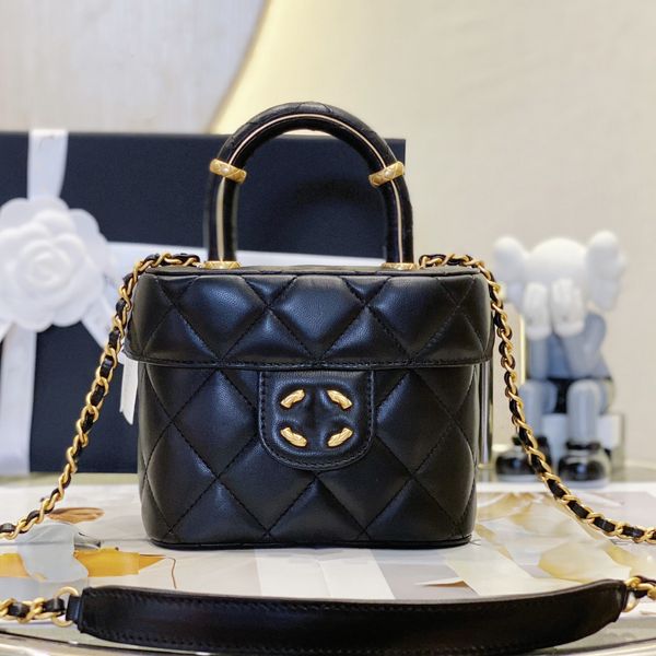 

Women Classic Lozenge Designer Bag Fashion Solid Color Handbags Leather Chain Crossbody Bag Interior Zipper Pocket Shoulder Bags As 39O73, Dark grey