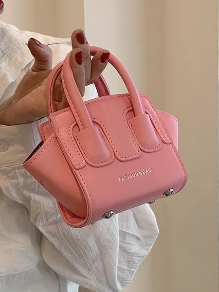 

2023 trend slung mini bag Joker niche high temperament one shoulder high value luxury handbag, Pink