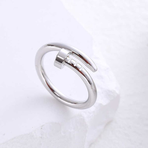 

Nail Ring Designer Charm Jewelry Fashion Classic jewelry nail ring for women stainless steel simple and high-end cold personalized luxury Christmas Gift Jewelry
