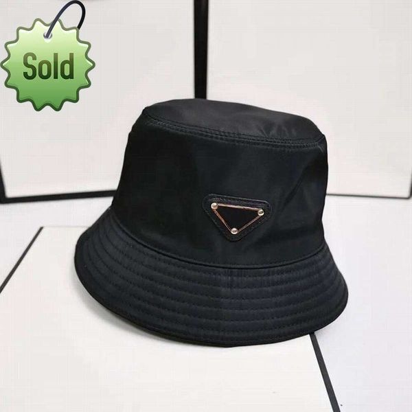 

Pra Man Bucket Hat Mens Cap Womens Designer Trucker Hats Mens Triangle Badge Beanie Wide Brim Hats Casquettes Unisex Outdoor Casual Fashion Caps Beach Capscc, Brown