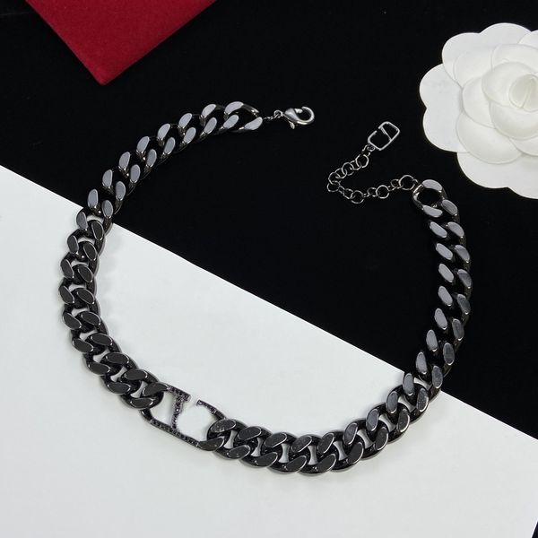 

Senior necklace Master design black titanium gold necklace senior jewelry wholesale and retail
