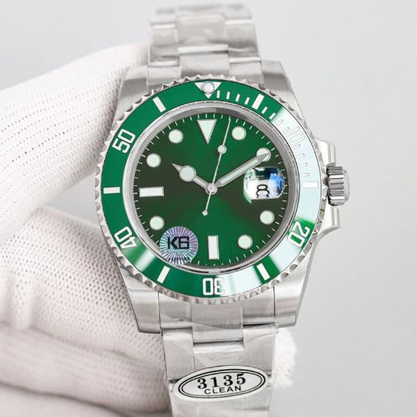 

Men's 1:1 EW3135 Movement Automatic Mechanical Pink Dial Submarine Pepsi Ring Green 904l 40mm Orologio Bang Waterproof Jubiee Bracelet Glow Watch Dhgate, Color1