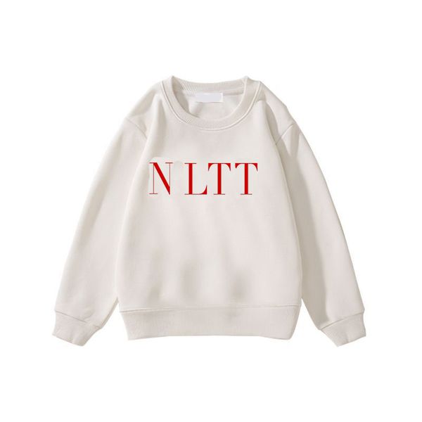 

Classic V Letter Kids Clothes Fashion Boys Girls Pure Cotton Long Sleeved Sweatershirt Casual Top Autumn Outfit Hoodie CSD2310215, Blue