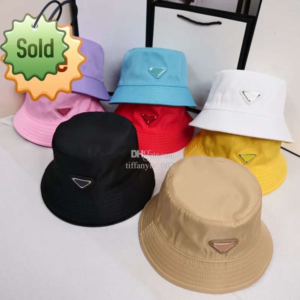 

81cket Hat Mens Cap Womens Designer Trucker Hats Mens Triangle Badge Beanie Wide Brim Hats Casquettes Unisex Outdoor Casual Fashion Caps Beachbc, Yellow