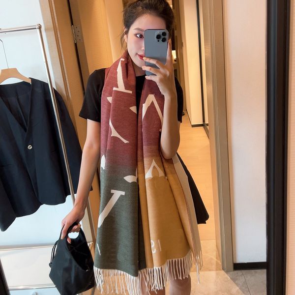 

Designer scarf luxury scarf designers letter design iron match letter christmas gift scarf temperament versatile Style designs fashion leisure scarf 5 colors DDGS