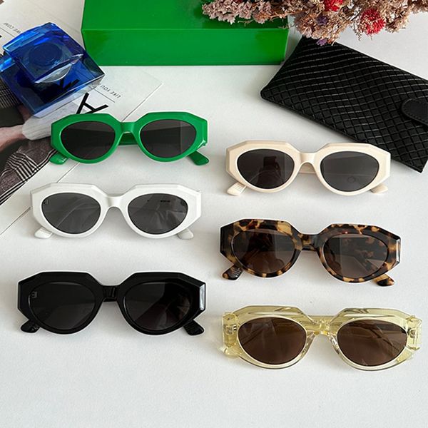 

Rectangle Acetate Frame Designer Sunglasses BV1031S Mens and Womens Lunettes de Soleil Legs with Symbol Pattern Leisure Vacation Vintage Little Women with Box