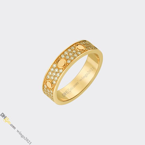 

Designer Ring Jewelry Designer for Women Diamond-Pave Love Ring Titanium Steel Rings Gold-Plated Never Fading Non-Allergic,Gold Ring; Store/21417581