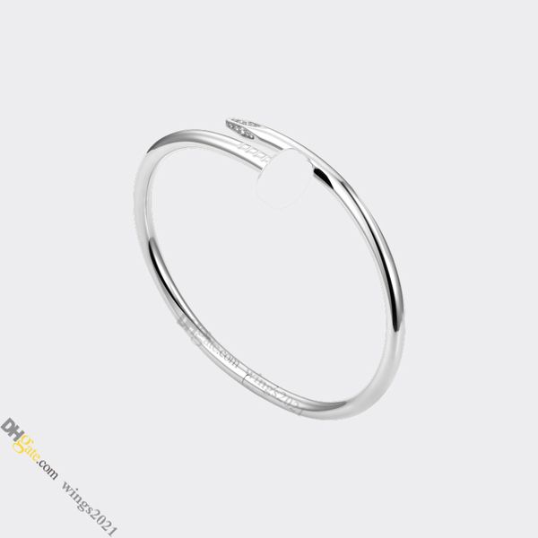 

nail bracelet jewelry designer for women designer bracelet diamond Titanium Steel Bangle Gold-Plated Never Fading Non-Allergic, Silver Bracelet; Store/21417581