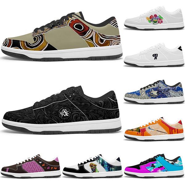 

custom Glossy comfortable Casual Diy shoes mens womens white red black outdoor sneakers sports trainers 41606