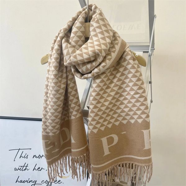

Echarpe 7colors Stylish Scarf Hijab Women Cashmere Scarf Full Letter Printed Double-sided Scarves Soft Touch Warm Wraps Ta designer scarf