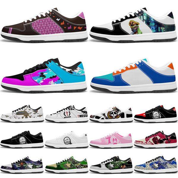 

custom fashion Glossy Diy shoes mens womens white red black outdoor sneakers sports trainers 39751