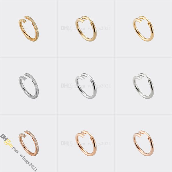 

Jewelry Designer for Women Designer Ring Diamond-Pave Nail Ring Titanium Steel Gold-Plated Never Fading Non-Allergic,Gold,Silver,Rose Gold; Store/21417581