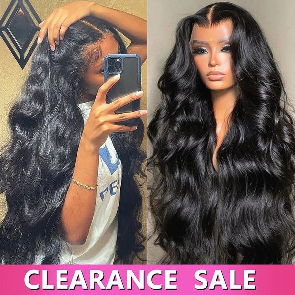 

Wigs Body Wave Front 13x4 13x6 30 32 34 36 38 Inch 4x4 Closure Gluless Transparent Human Hair Lace Frontal Wig Sale 231024, #350