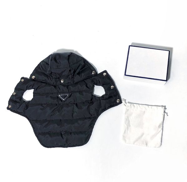 

Winter New Clothes Black Warm Thickened Teddy Schnauzer Chai Dog corgi Cotton Vest Designer Pet Jacket Down Coat