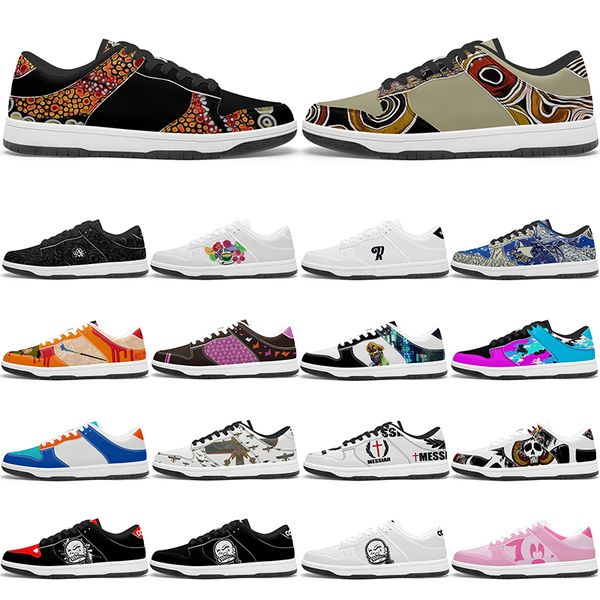 

custom clean Glossy Diy shoes mens womens white red black outdoor sneakers sports trainers 41588