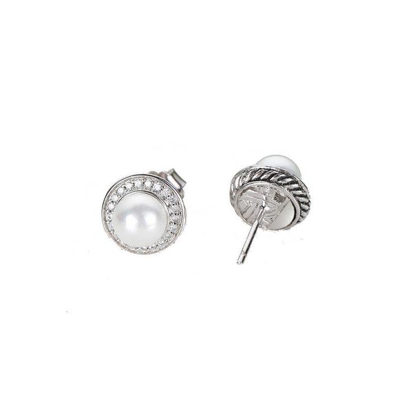 

DY Earrings Designer Classic Jewelry Fashion charm jewelry Dy Pearl Ear Studs Popular Button Thread Four Claw Diamond Embedding Versatile jewelry Christmas gift