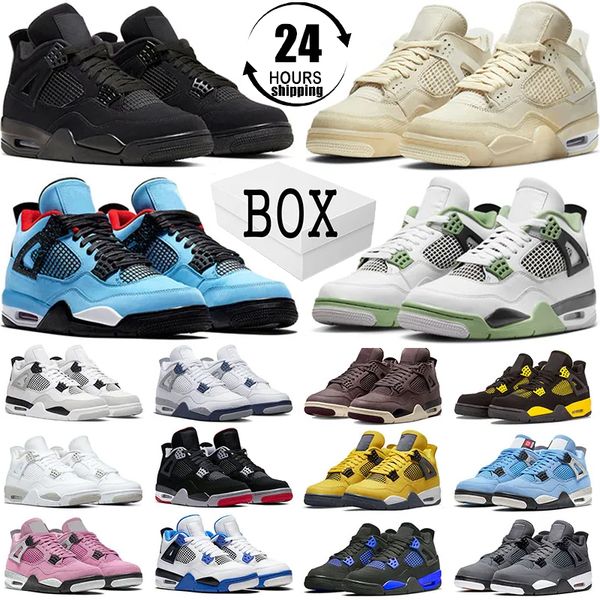 basketball 4 shoes for men women 4s pine green military black cat sail red thunder white oreo cactus jack university blue infrared cool grey mens sports sneakers 3647