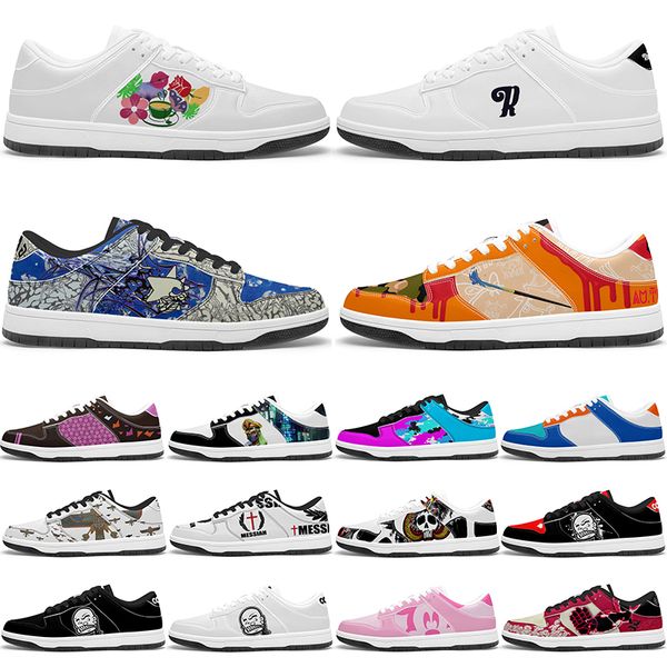 

custom clean Glossy Diy shoes mens womens white red black outdoor sneakers sports trainers 34106