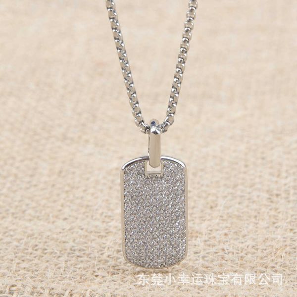 

DY Necklace Designer Classic Jewelry Fashion charm jewelry Dy necklace Stainless Steel Chain Full Imitation Diamond Brand Pendant Christmas gift luxury jewelry